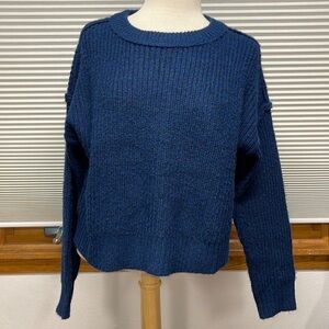 American Eagle Outfitters NWT Vintage Green Label Blue Cropped Sweater Size XS